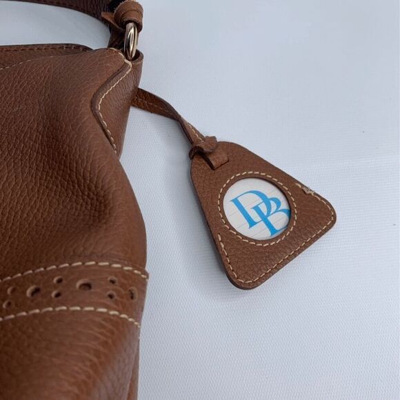 DOONEY & BOURKE BROWN PEBBLE LEATHER Medium‎ Shoulder Bag PURSE - Picture 2 of 8